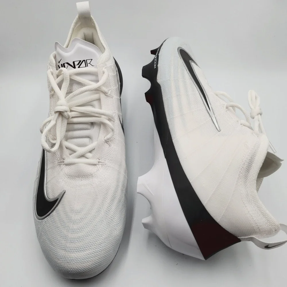 Mens Size 11.5 Nike Football Cleats Zoom Vapor Elite Wide White Black HV2724-100
